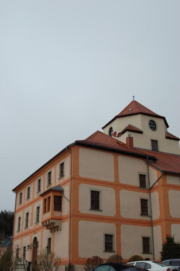 Hotel Garni Schloss Schoenberg Bad Brambach Buitenkant foto