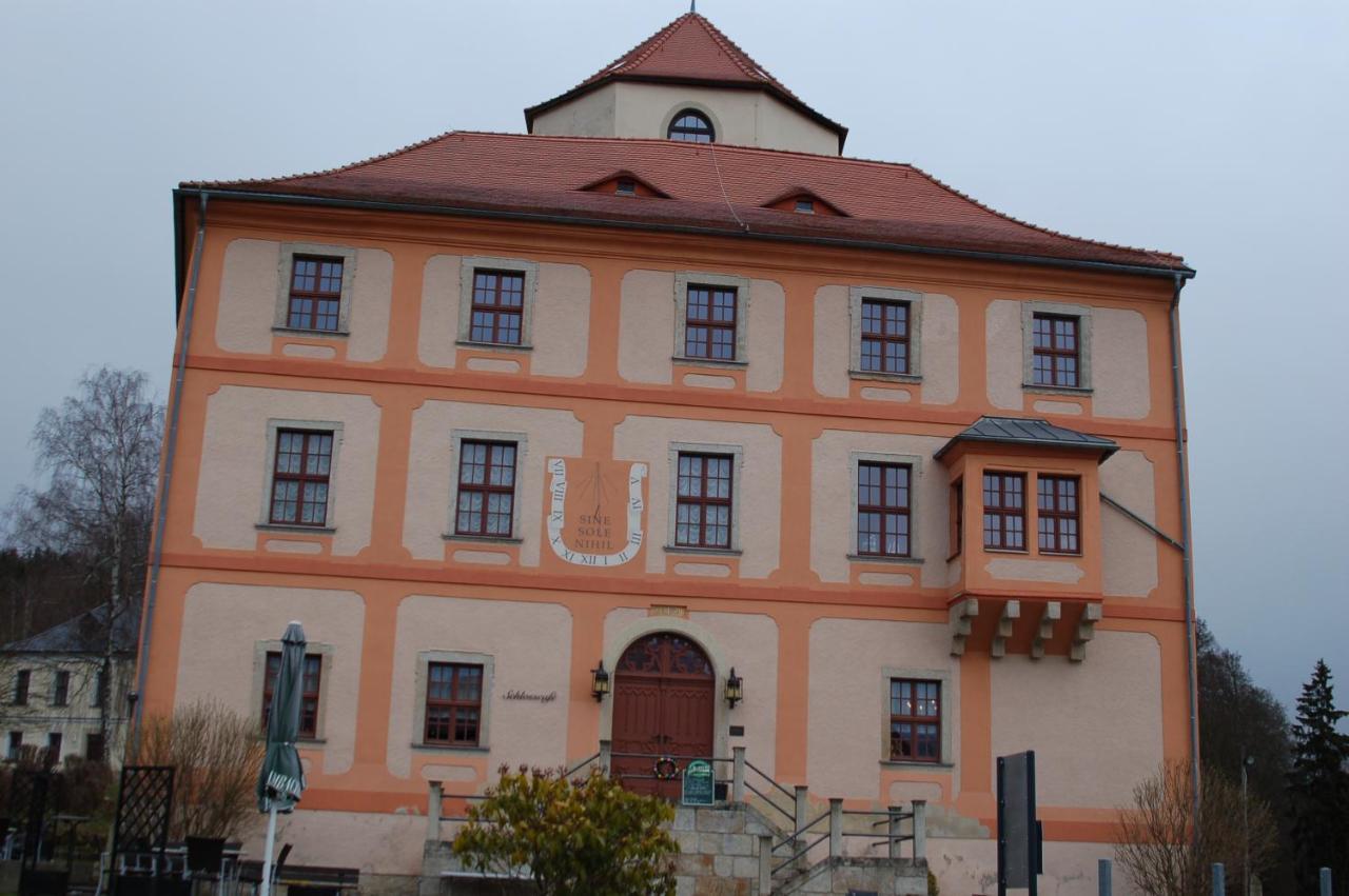 Hotel Garni Schloss Schoenberg Bad Brambach Buitenkant foto